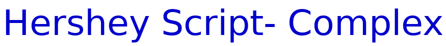 Hershey Script- Complex шрифт